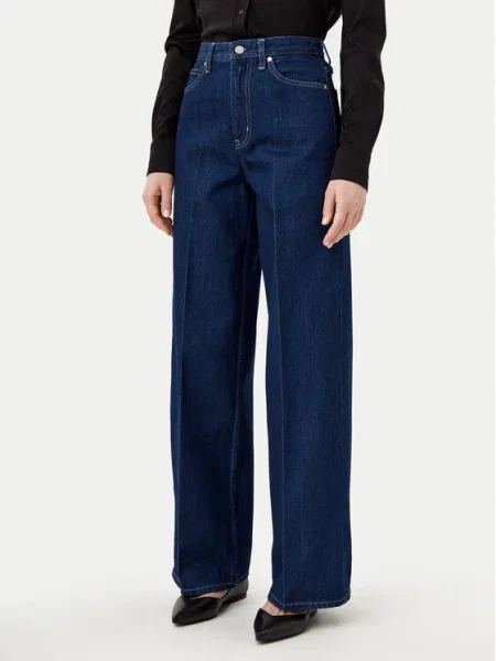 Calvin Klein Blugi Wide Leg albastru