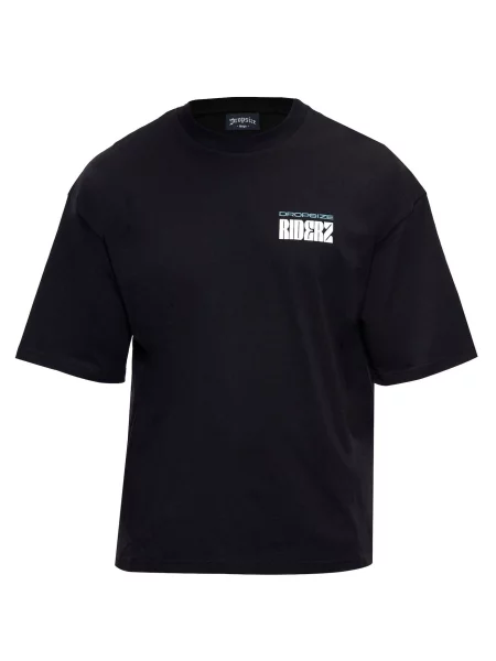 Dropsize Tricou albastru deschis / negru alb