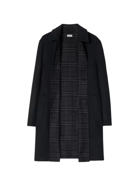 Palton Burberry de lână albastru