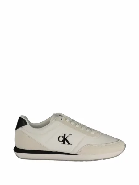 Sneakerși Calvin Klein cu imagine alb