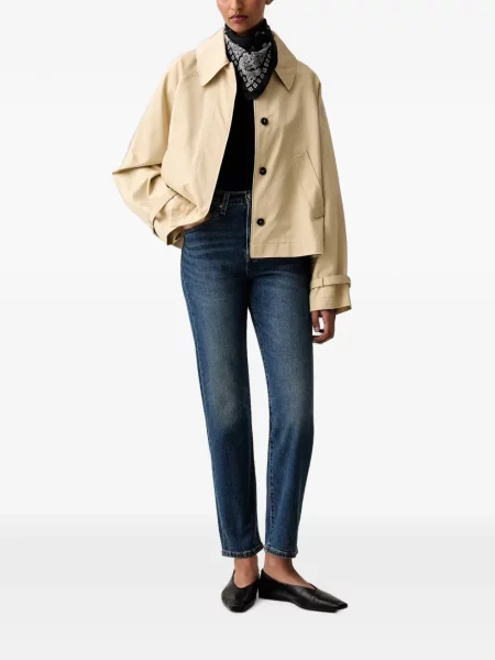 Decupat pantaloni Levi's® cu autograf cu talie înaltă alb