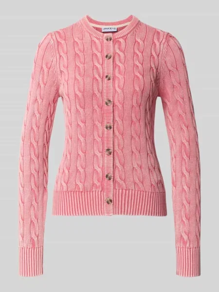 Kardigan rozpinany o kroju relaxed fit z czystej bawełny Jake*s Casual