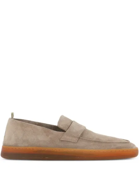 Pantofi loafer Officine Creative din piele de căprioară
