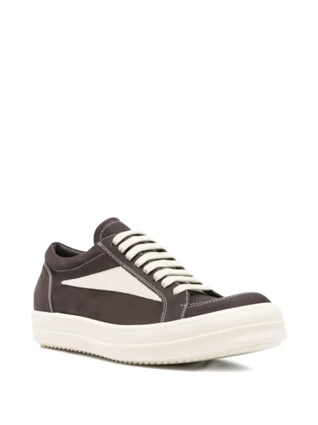 Sneakerși Rick Owens din piele maro