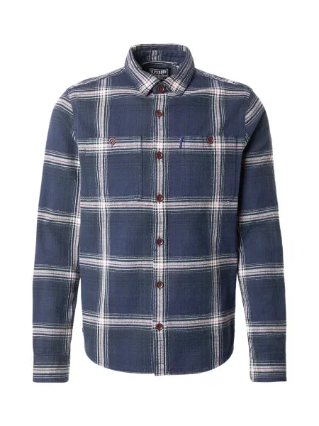 Superdry & Co Srajca mornarska / češnjevo rdeča / črna / off-bela bela