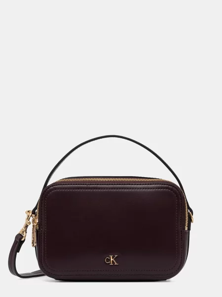 Geantă Calvin Klein Ck Hardware Camera Bag Vișiniu roșu