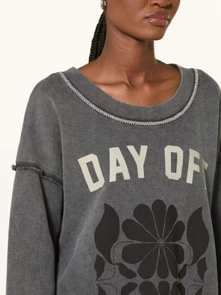 Yippie Hippie Bluza Oversize grau czarna