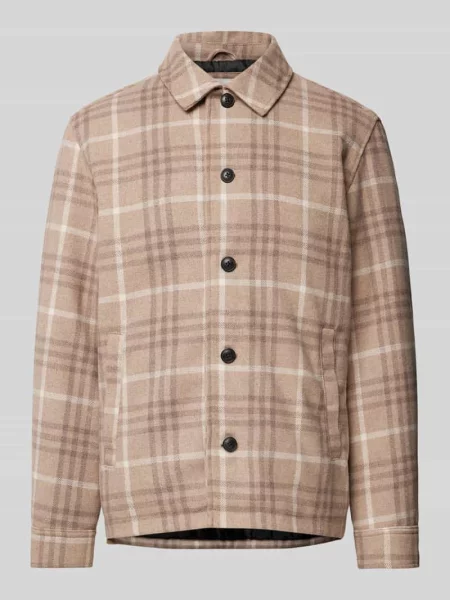Kurtka koszulowa o kroju regular fit z kołnierzykiem typu kent model ‘CARTER’ Jack & Jones Premium