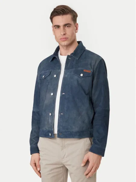 Calvin Klein Jeans Geacă de piele Bleumarin