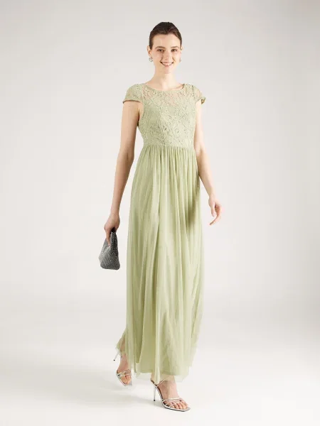 VILA Rochie de seară ULRICANA pastel verde