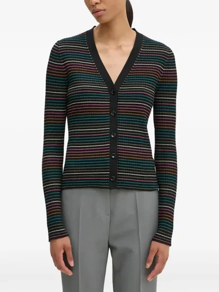 Cardigan Ps Paul Smith cu dungi negru
