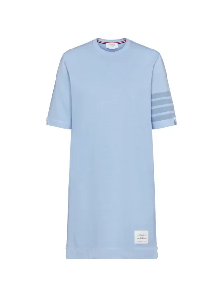 Rochie mini Thom Browne din jerseu de costum albastru