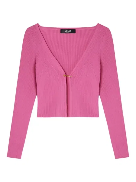 Cardigan Versace tricotate roz