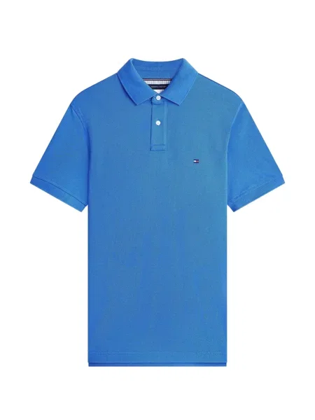 Polo Tommy Hilfiger cu autograf albastru