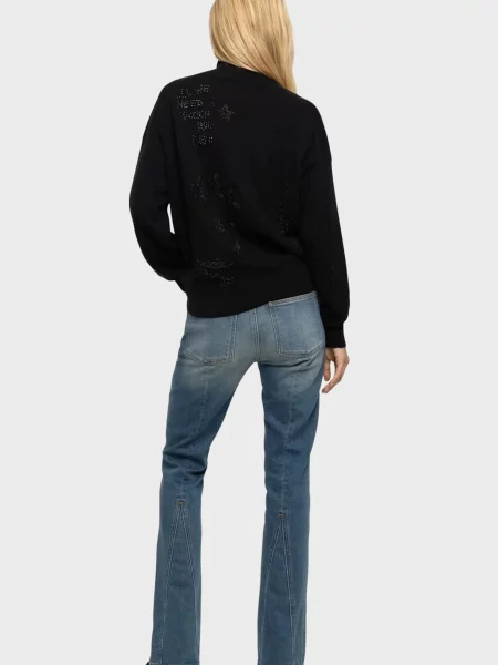 Кашемірова водолазка Zadig&voltaire для гольфу чорна