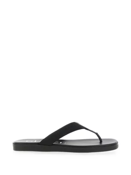 Sandale Gucci din piele cu autograf negru
