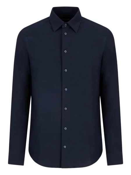 Cămașă Emporio Armani albastru
