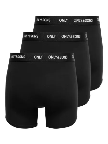 Only & Sons Boxeri ONSFitz gri deschis / negru alb
