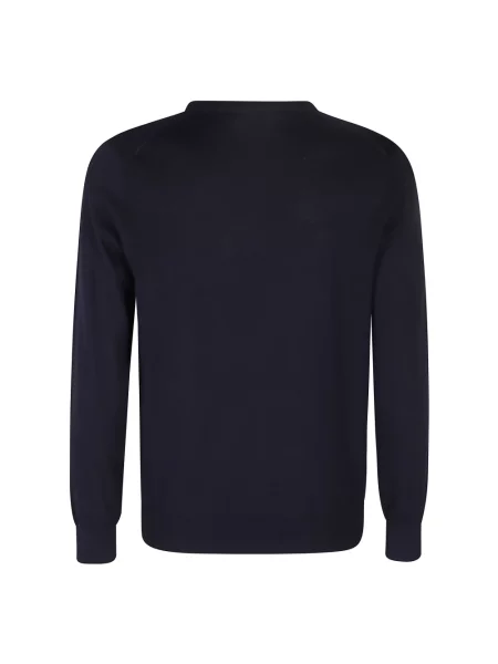 Sweter Kangra z okrągłym dekoltem niebieski