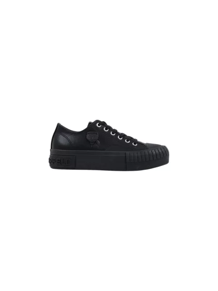 Sneakersy Karl Lagerfeld skórzane czarne