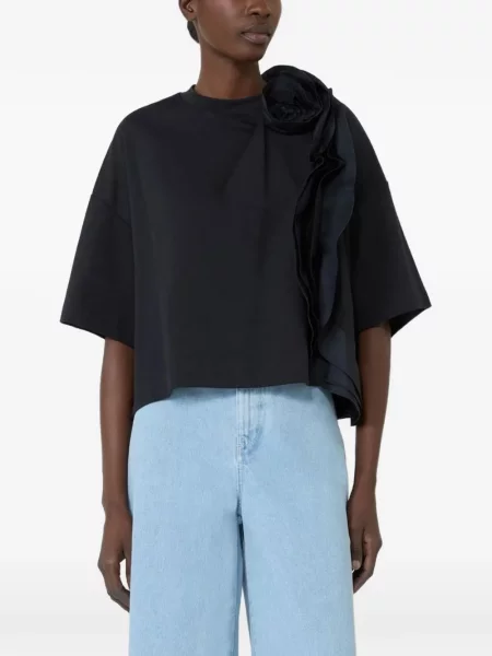 Tricou Max Mara din jerseu negru