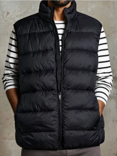 Sinsay Kamizelka pikowana czarny