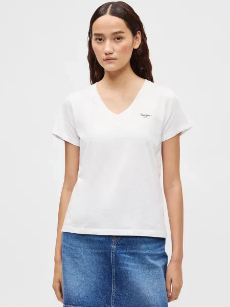 Tricou Pepe Jeans alb