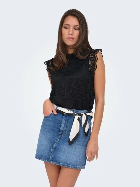 JDY Bluză JDYLOTAS' negru