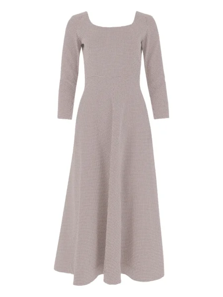 Sukienka midi Rosie Assoulin w pepitkę do kolan garniturowa czerwona