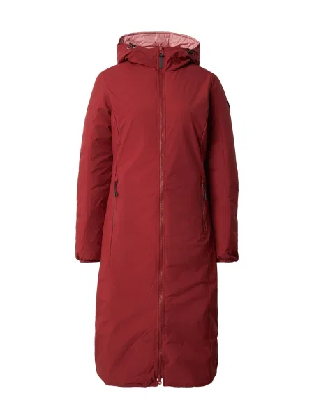 ICEPEAK Outdoorový kabát POMPEY růžová / tmavě červená