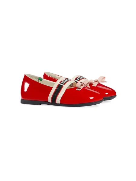 Balerinki dziecięce Gucci czerwone