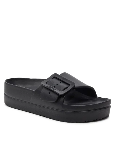 Šľapky Big Star Shoes na platforme čierna