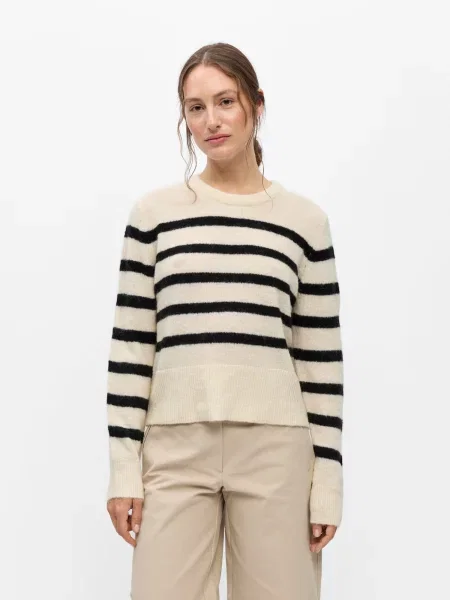 OBJECT Pulover OBJAggie bej negru