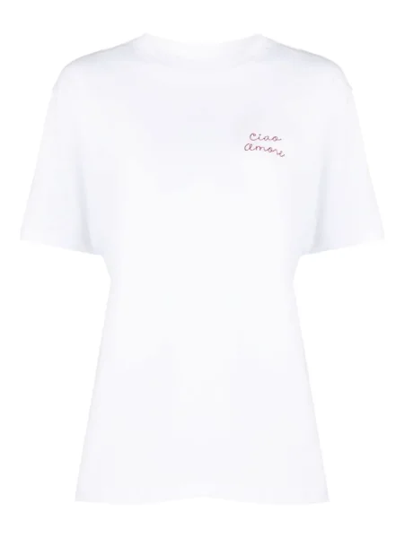 Tricou Giada Benincasa cu broderie alb