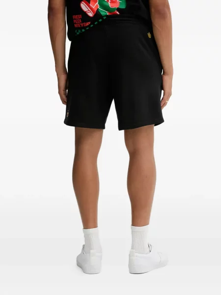 Csíkos tornaterem rövidnadrág Adidas nyomtatás kék