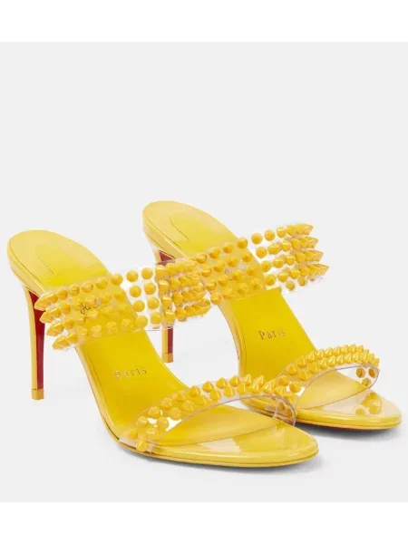 Kožené sandály Christian Louboutin žluté