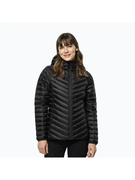 Jack Wolfskin дамско пухено яке Passamani Down Hoody black черно