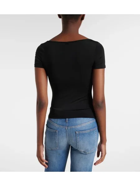 Top Gucci din jerseu negru