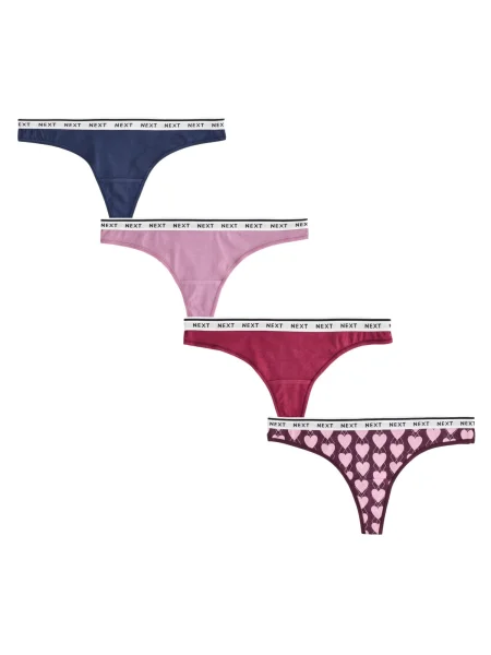 Next Tanga bleumarin / mov orhidee / burgundy roșu