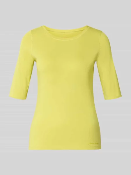 T-shirt z okrągłym dekoltem i rękawem o dł. Marc Cain