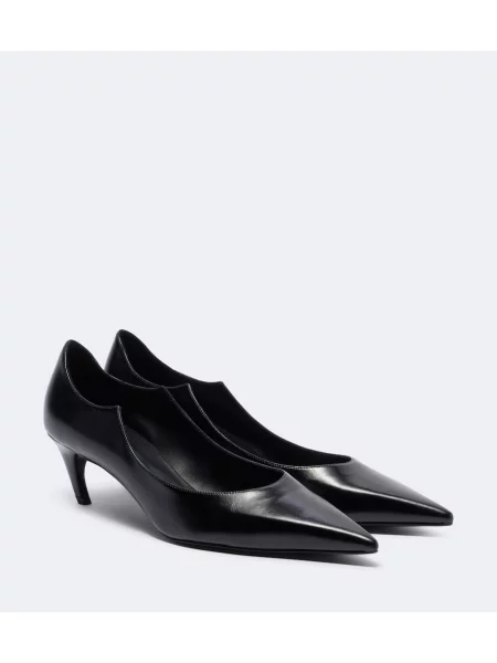 Pantofi cu toc Khaite din piele negru