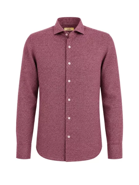 ALEA Tričko ALEA CAMICIA CAMICIA bordó