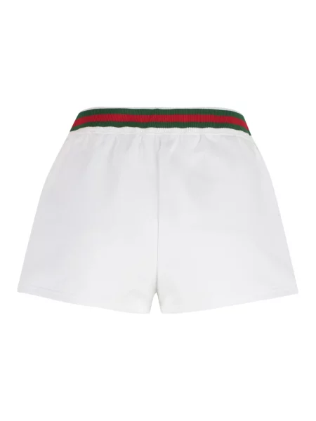 Szorty Gucci z elastyczną talią białe