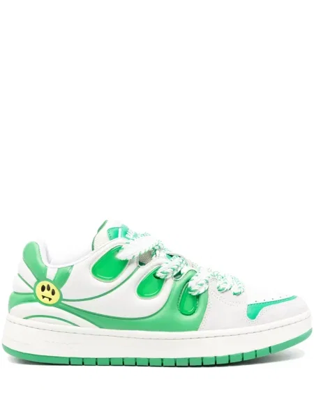 Šněrovací kožené tenisky Barrow bílé