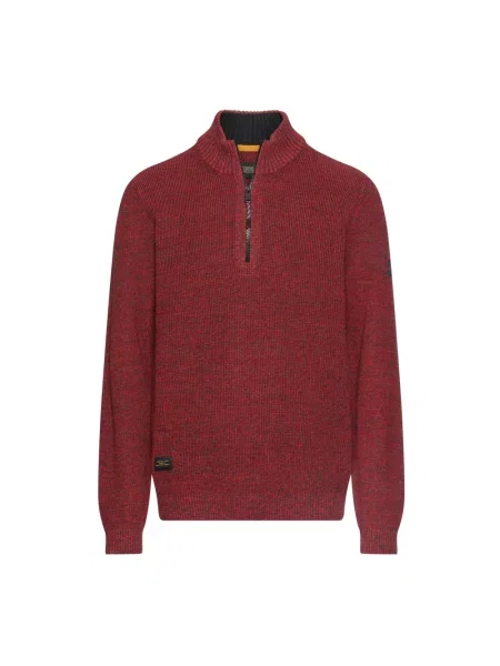 Sweter z golfem Camel Active czerwony