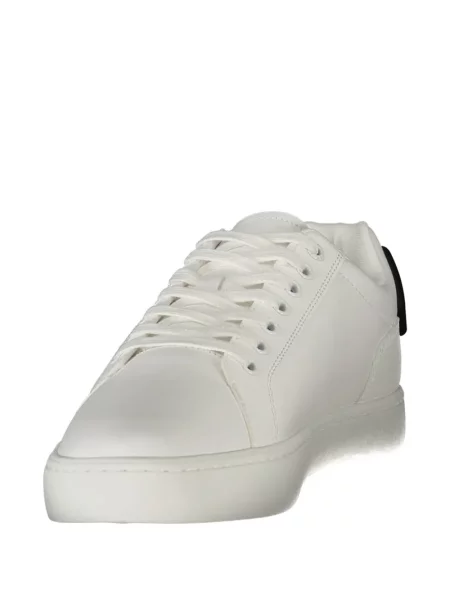Sneakerși Calvin Klein din piele cu imagine alb