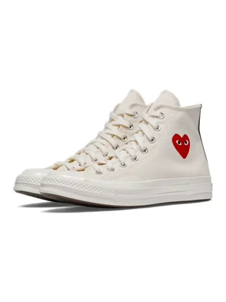 Sneakersy Comme Des Garcons Play skórzane casual czarne