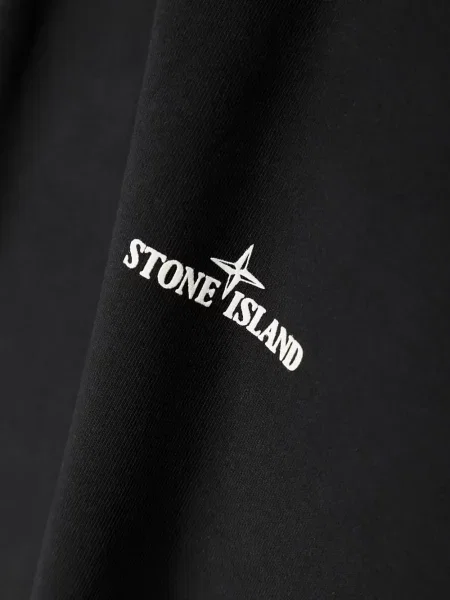 Hanorac Stone Island cu imagine negru