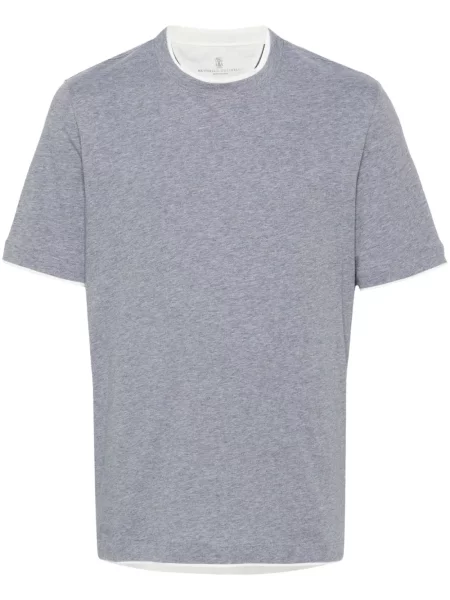 Tricou Brunello Cucinelli gri