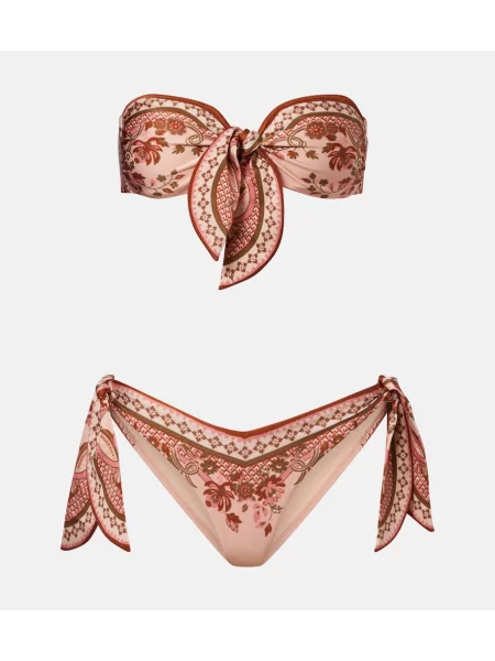 Bikini Zimmermann cu imagine roz